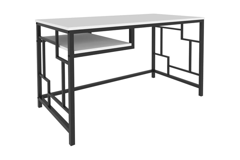 Skrivebord Yepan 60x74,8x120 cm - Svart/Hvit - Møbler - Bord - Kontorbord - Skrivebord