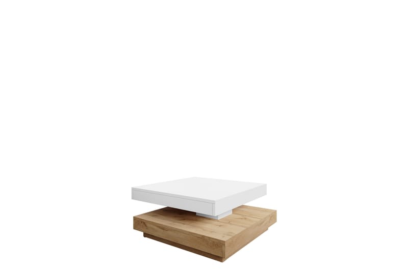 Nenani Sofabord 70 cm - Hvit/Beige - Møbler - Bord - Sofabord & salongbord