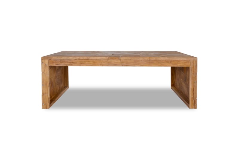 Salongbord heltre teak erosjon-design 110x60x38 cm - Brun - Møbler - Bord - Sofabord & salongbord