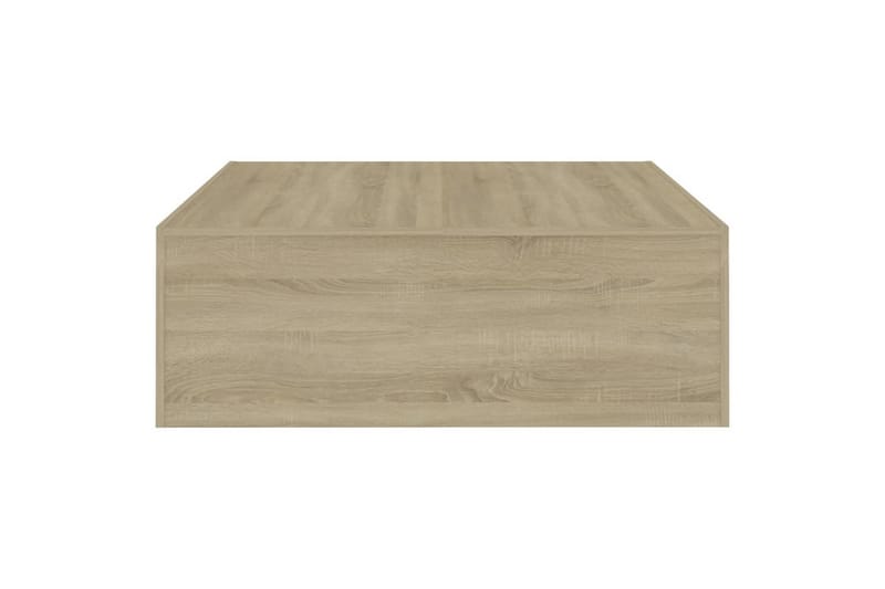 Salongbord sonoma eik 100x100x35 cm sponplate - Brun - Møbler - Bord - Sofabord & salongbord