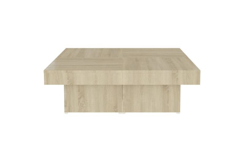 Salongbord sonoma eik 90x90x28 cm sponplate - Brun - Møbler - Bord - Sofabord & salongbord