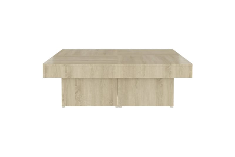 Salongbord sonoma eik 90x90x28 cm sponplate - Brun - Møbler - Bord - Sofabord & salongbord