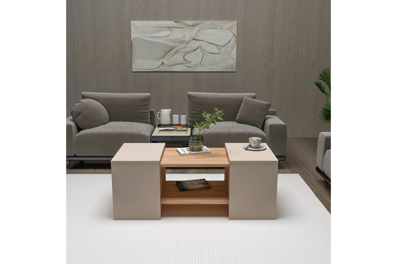 Sarte Sofabord 100x37 cm - Beige/Lys Brun/Tre - Møbler - Bord - Sofabord & salongbord