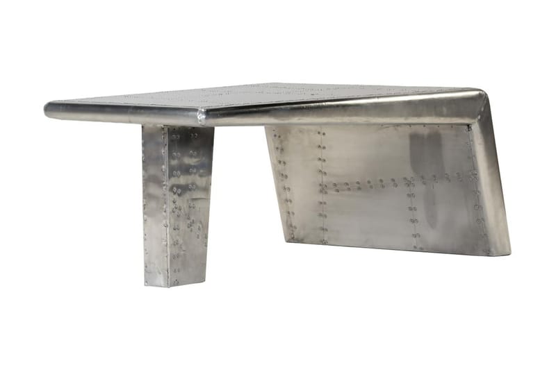 Aviator salongbord aluminium gammeldags luftfartsstil - Sølv - Marmorbord - Sofabord & salongbord