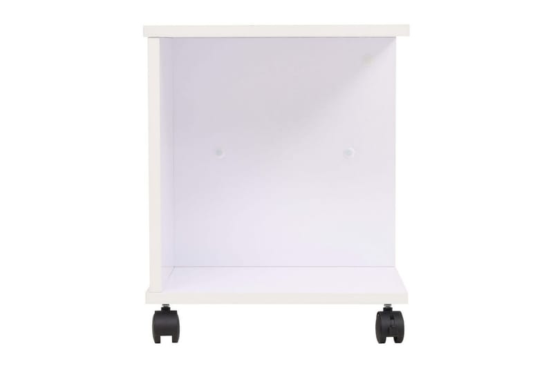 Rullende hylle 50x35x42 cm hvit - Hvit - Møbler - Bord - Sofabord & salongbord