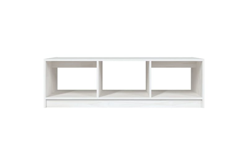 Salongbord 110x50x34 cm heltre furu hvit - Hvit - Møbler - Bord - Sofabord & salongbord