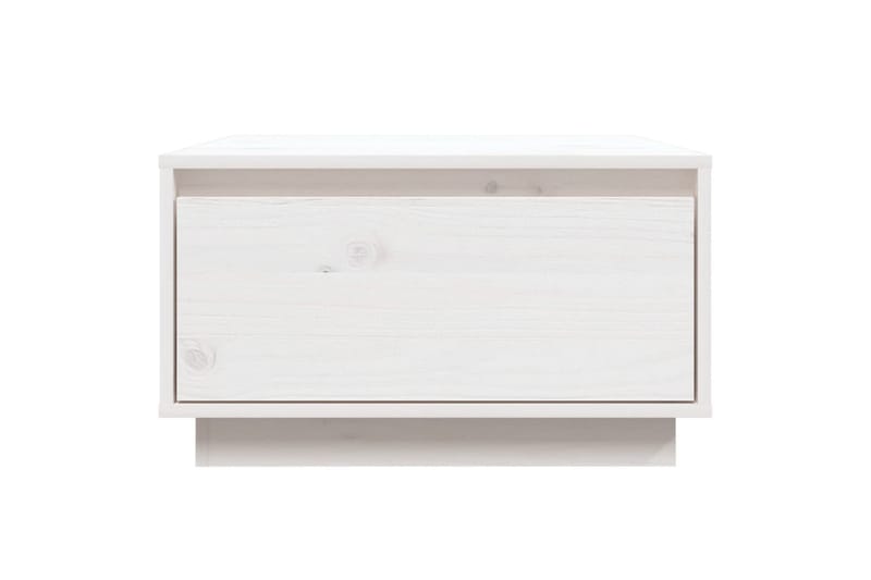 Salongbord hvit 55x56x32 cm heltre furu - Hvit - Møbler - Bord - Sofabord & salongbord