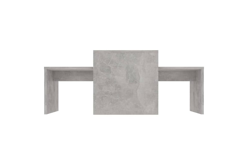 Salongbordsett betonggrå 100x48x40 cm sponplate - Møbler - Bord - Sofabord & salongbord