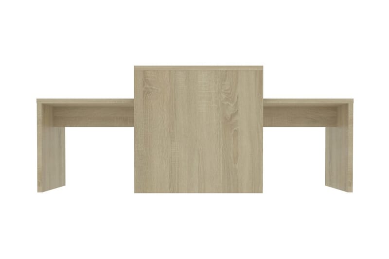 Salongbordsett sonoma eik 100x48x40 cm sponplate - Møbler - Bord - Sofabord & salongbord