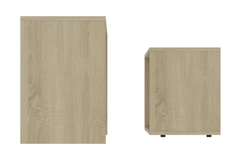 Salongbordsett sonoma eik 48x30x45 cm sponplate - Møbler - Bord - Sofabord & salongbord