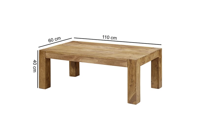 Sofabord Beechfield 110 cm - Akacia - Møbler - Bord - Sofabord & salongbord