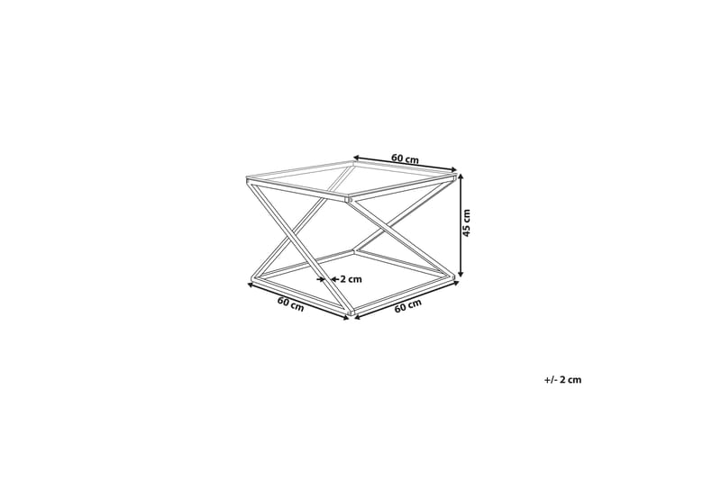 Sofabord Beverly 60 cm - Gull - Møbler - Bord - Sofabord & salongbord