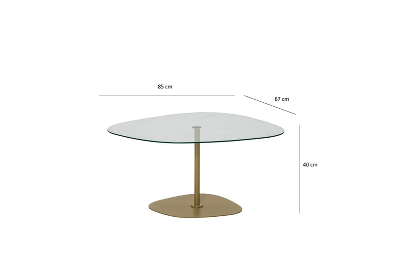 Sofabord Greevston 85 cm - Gull - Møbler - Bord - Sofabord & salongbord