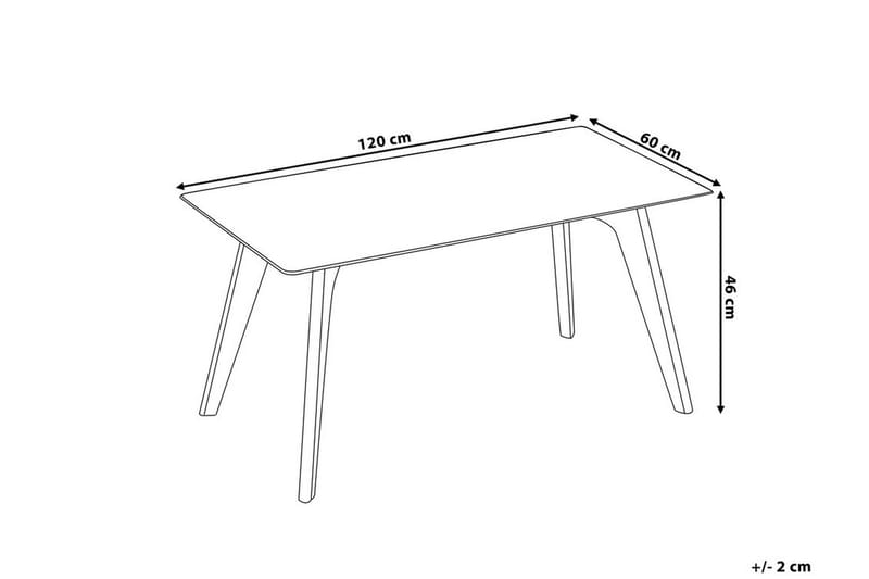 Sofabord Hudson 120 cm - Glass/Natur - Møbler - Bord - Sofabord & salongbord