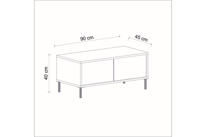 Sofabord Imaj 90 cm - Antrasitt - Møbler - Bord - Sofabord & salongbord