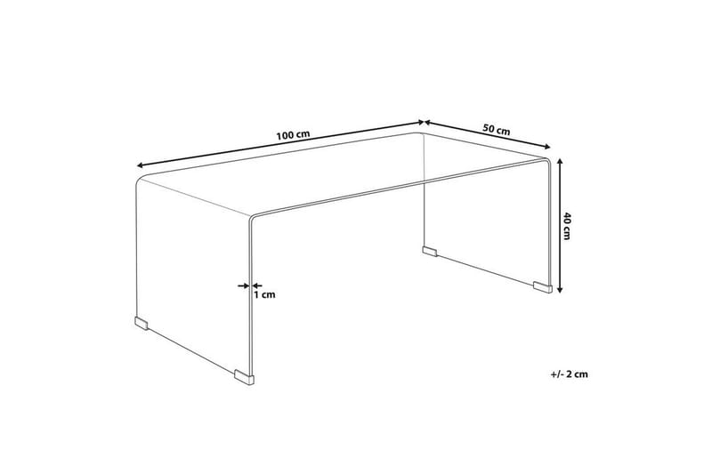 Sofabord Jaedon - Transparent - Møbler - Bord - Sofabord & salongbord