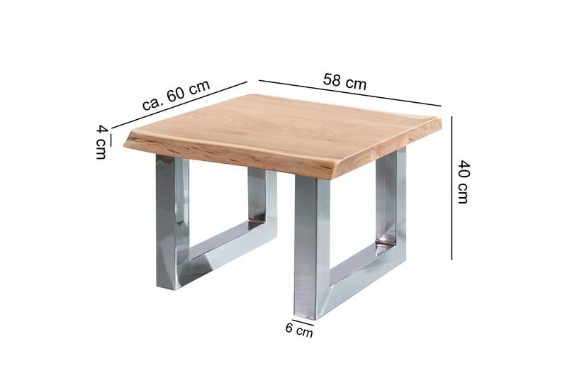 Sofabord Nurston 58 cm - Brun - Møbler - Bord - Sofabord & salongbord