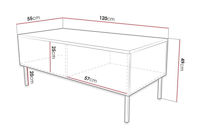 Sofabord - Svart - Møbler - Bord - Sofabord & salongbord