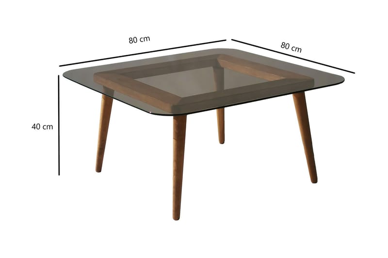 Sofabord Vaahvalti 80 cm - Bronse - Møbler - Bord - Sofabord & salongbord