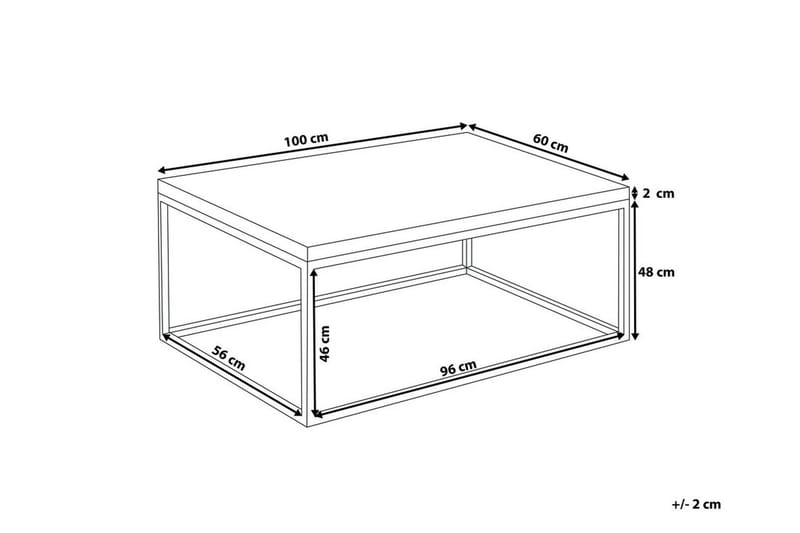 Sofabord Provo Ii 100 cm - Tre | Natur - Møbler - Bord - Sofabord & salongbord