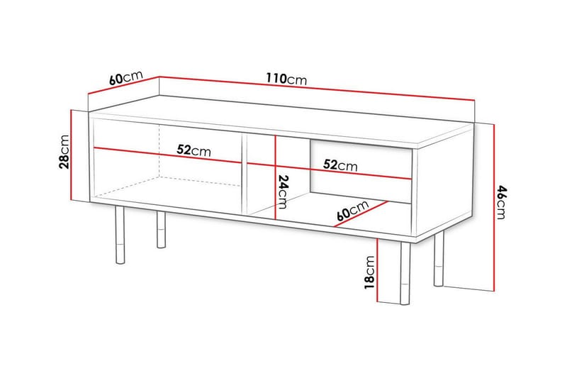 Soffbord Juniskär 60 cm - Svart - Møbler - Bord - Sofabord & salongbord