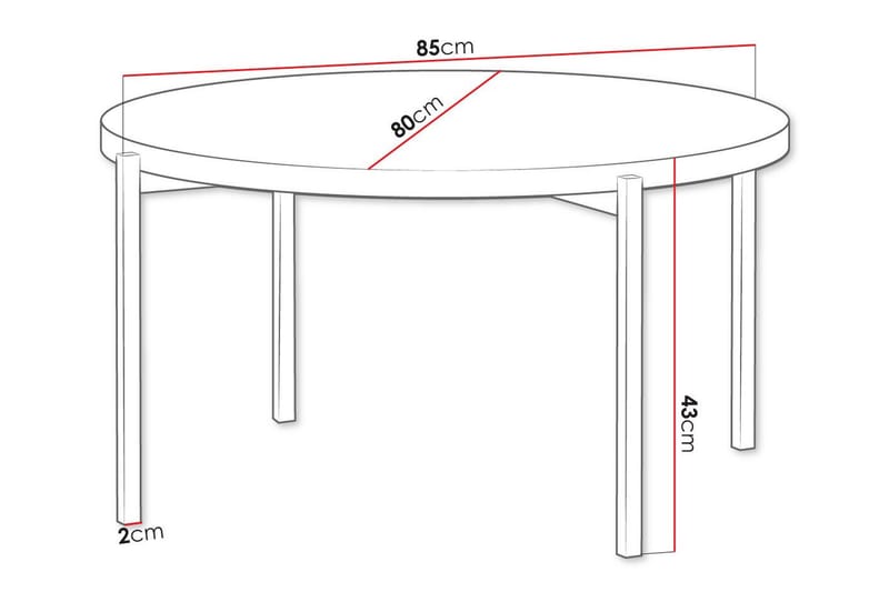 Soffbord Staffin - Hvid - Møbler - Bord - Sofabord & salongbord