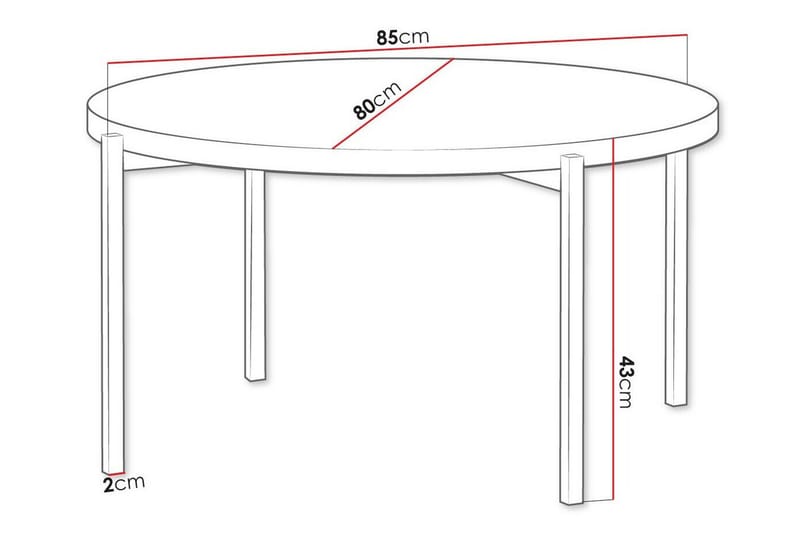 Soffbord Staffin - Svart - Møbler - Bord - Sofabord & salongbord