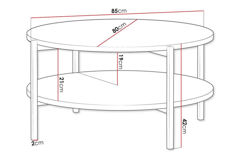 Soffbord Staffin - Svart - Møbler - Bord - Sofabord & salongbord