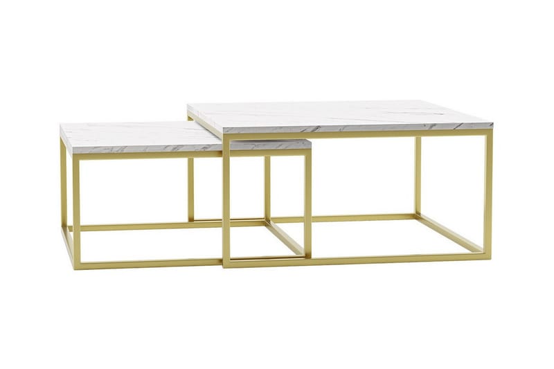 Soffbord Wardner 76 cm - Guld - Møbler - Bord - Sofabord & salongbord