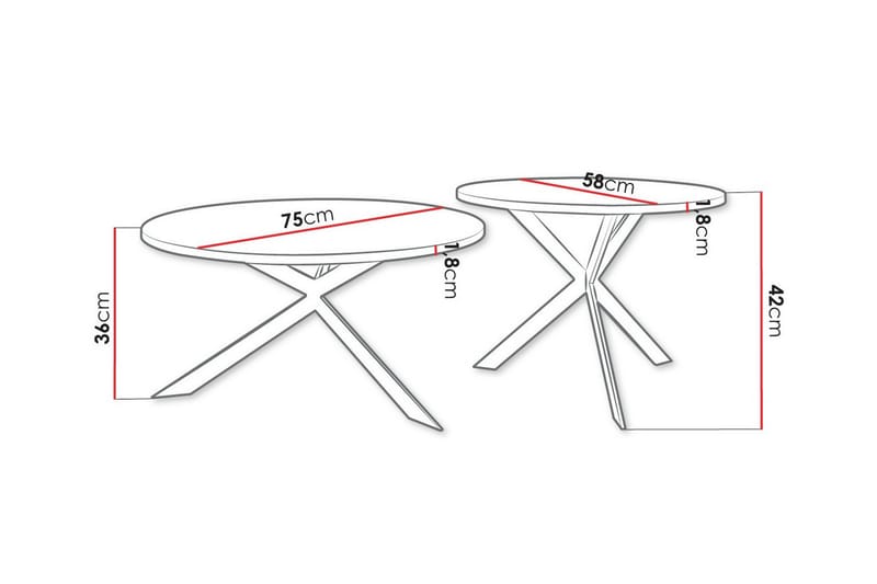 Soffbord Wardner - Svart - Møbler - Bord - Sofabord & salongbord