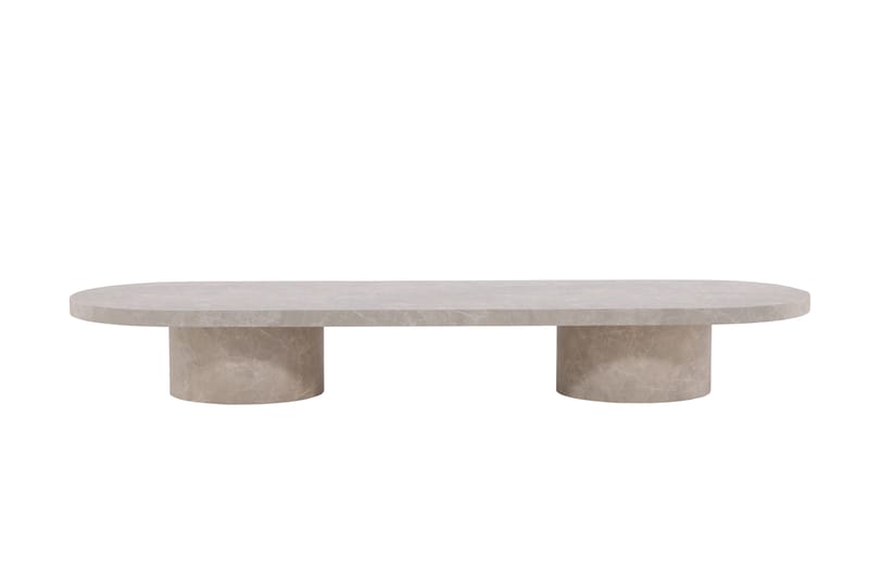 Travertin Sofabord Narvik 190x60 cm - Beige - Sofabord & salongbord