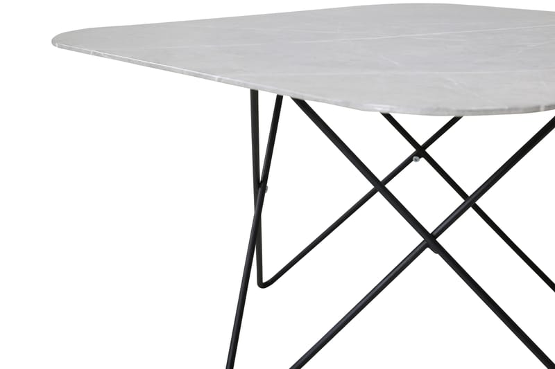 Tristar Sofabord 80 cm - Marmor/Grå/Svart - Møbler - Bord - Sofabord & salongbord