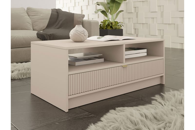 Soffbord Kintore 50 cm - Beige - Møbler - Bord - Sofabord & salongbord