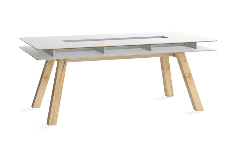 Bord 4You 200x100 cm Hvit - VOX - Sammenleggbart bord - Marmorbord - Spisebord & kjøkkenbord