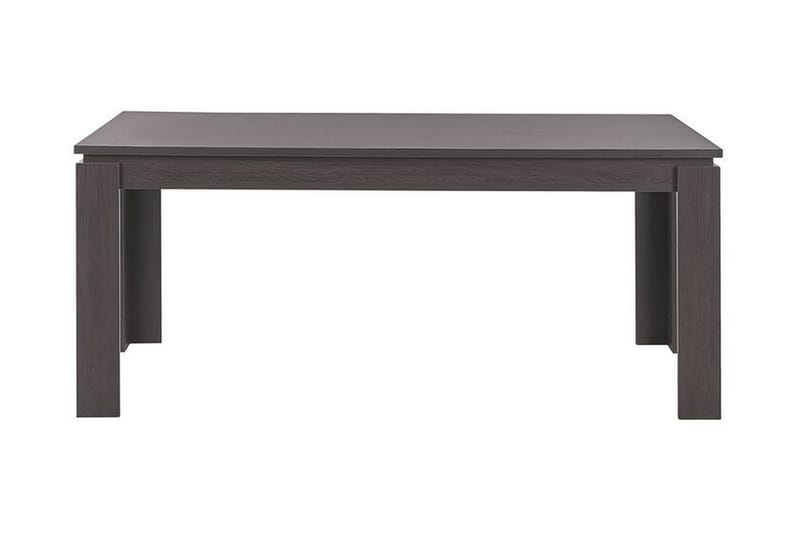 Spisebord 180 x 90 cm Mørkttre HvitON - Grå - Sammenleggbart bord - Marmorbord - Spisebord & kjøkkenbord