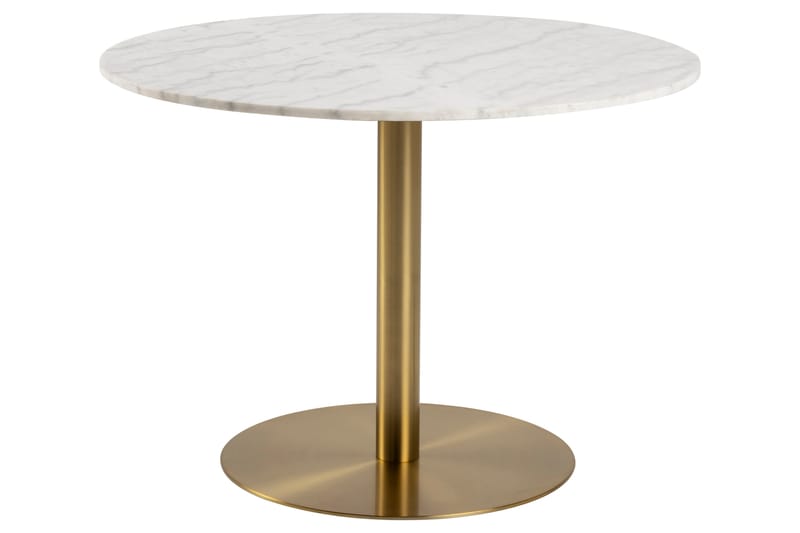 Spisebord Brookmont 105 cm Rund - Guld - Spisebord & kjøkkenbord