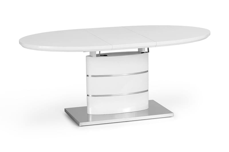 Spisebord Collen Forlengningsbart  140 cm - Hvit - Sammenleggbart bord - Marmorbord - Spisebord & kjøkkenbord