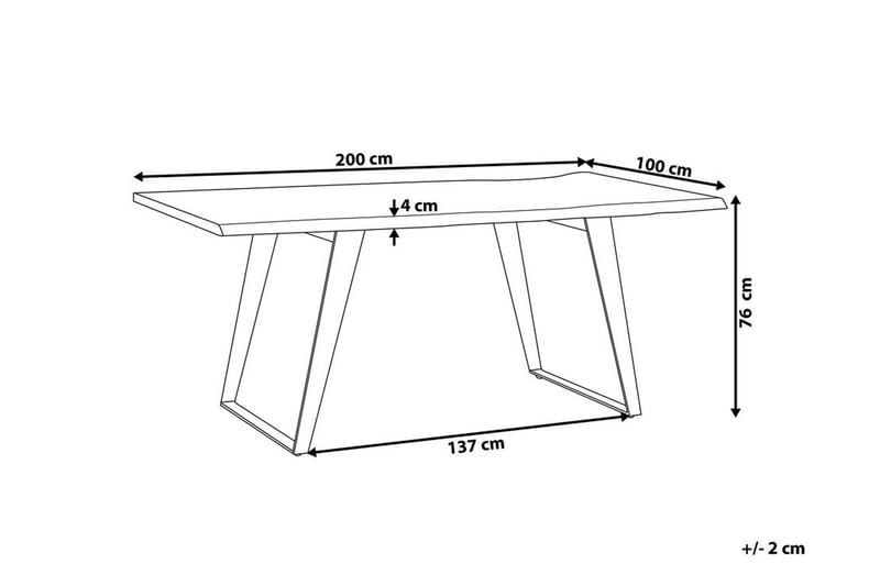 Spisebord Jaipur 200 cm - Tre | Natur - Møbler - Bord - Spisebord & kjøkkenbord