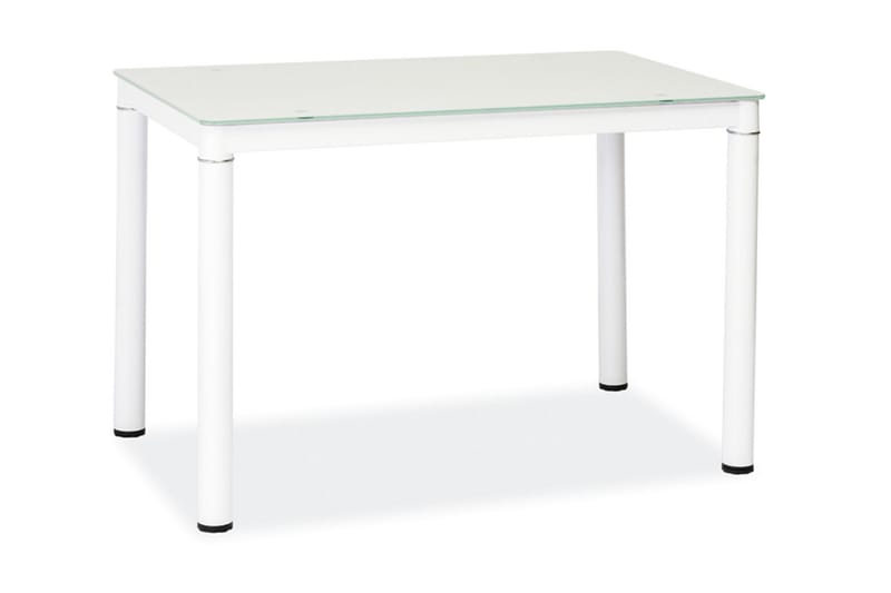 Spisebord Jelka 110 cm - Glass/Hvit - Møbler - Bord - Spisebord & kjøkkenbord