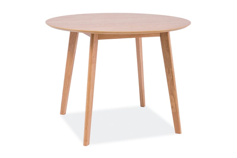 Spisebord Louesme 90 cm Rundt - Natur - Sammenleggbart bord - Marmorbord - Spisebord & kjøkkenbord