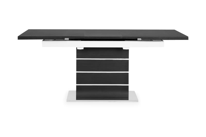 Spisebord Mueller Forlengningsbart 140 cm - Svart|Hvit - Sammenleggbart bord - Marmorbord - Spisebord & kjøkkenbord