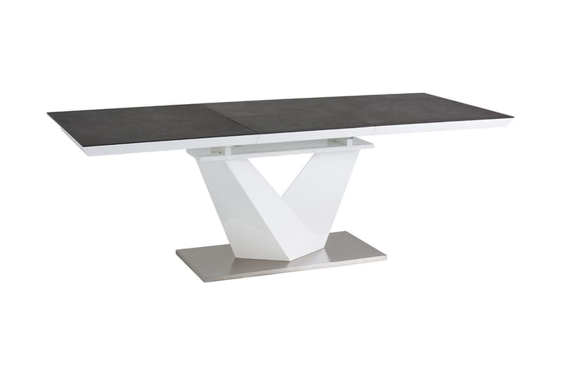 Spisebord Munico 140 cm - Glass/Grå - Spisebord & kjøkkenbord