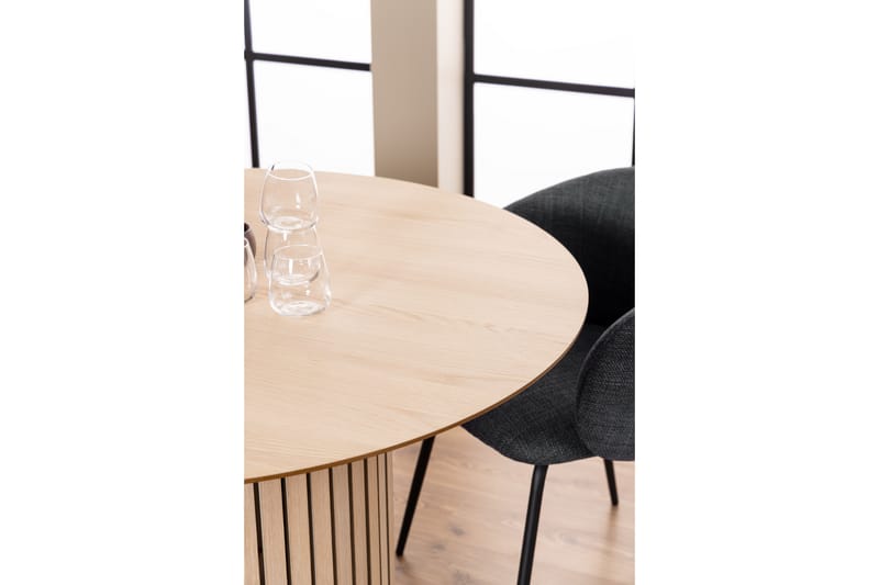 Spisebord Sakie 120 cm Rundt - Hvid - Spisebord & kjøkkenbord