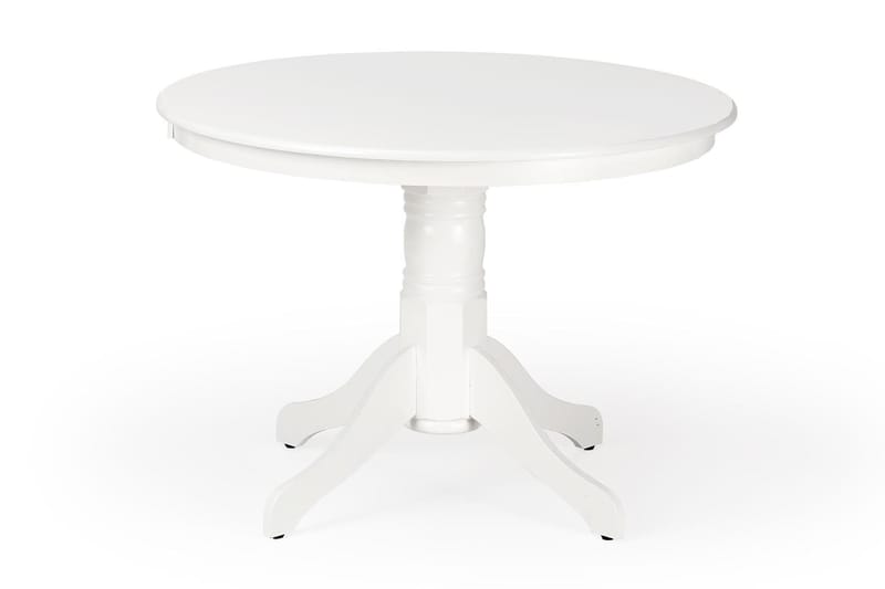 Spisebord Sarita 106 cm - Hvit - Sammenleggbart bord - Marmorbord - Spisebord & kjøkkenbord