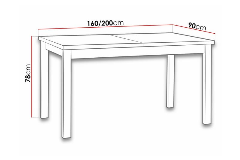 Spisebord Patrickswell 90 cm - Svart - Møbler - Bord - Spisebord & kjøkkenbord