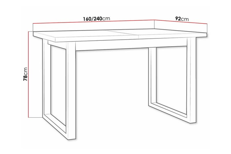 Spisebord Patrickswell 92 cm - Brun - Møbler - Bord - Spisebord & kjøkkenbord