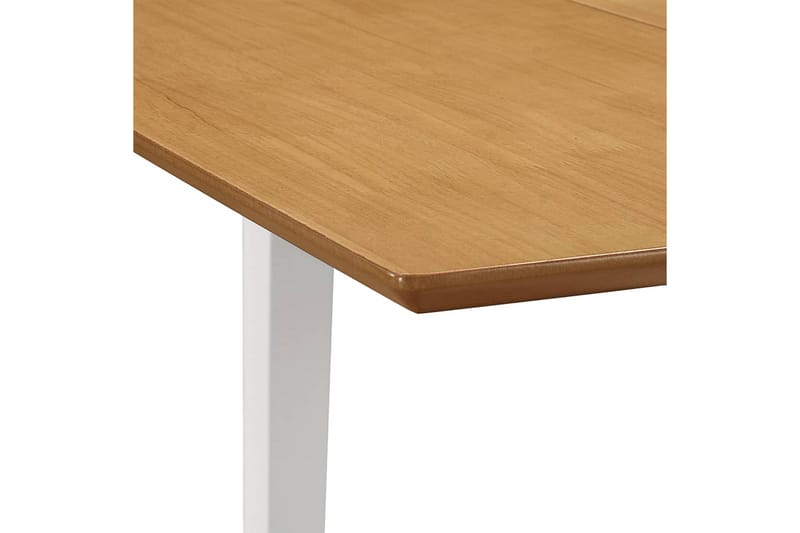 Uttrekkbart spisebord hvit (80-120)x80x74 cm MDF - Hvit - Møbler - Bord - Spisebord & kjøkkenbord