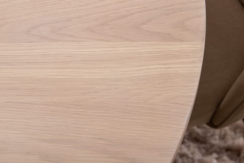 Spisegruppe Cinaba 110 cm Rund med 4 Longreone Stoler - Beige - Møbler - Bord - Spisegruppe