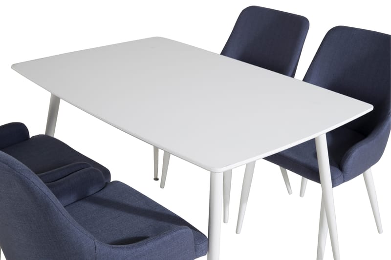 Spisegruppe Nicci 120 cm Rund med 4 Carltone Stoler - Blå - Møbler - Bord - Spisegruppe