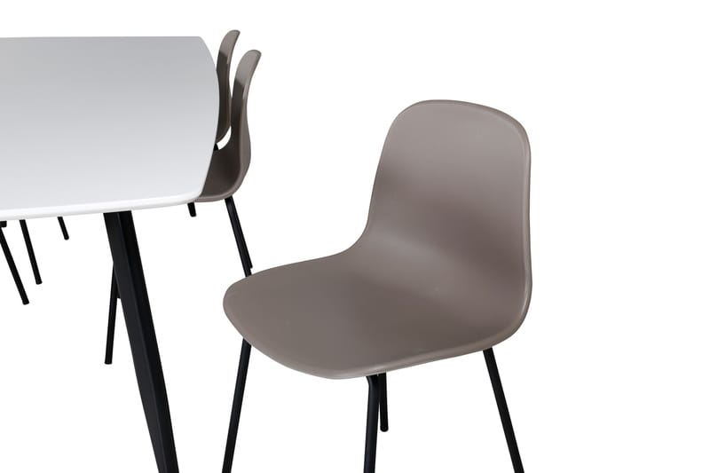 Spisegruppe Nicci 240 cm Rektangulær med 6 Labbetorp Stoler - Beige - Møbler - Bord - Spisegruppe